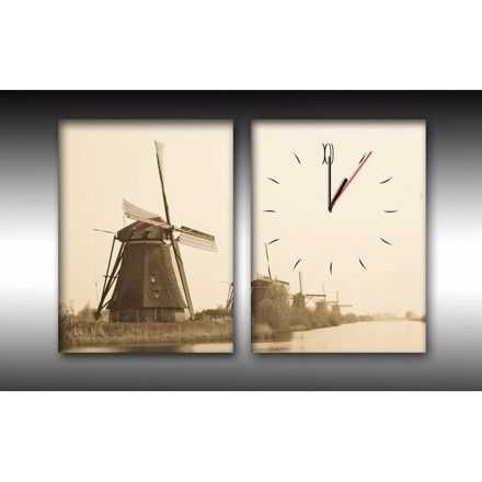 Canvas met klok 2 - 4