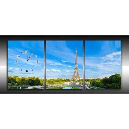 Canvas met klok 3 - 14