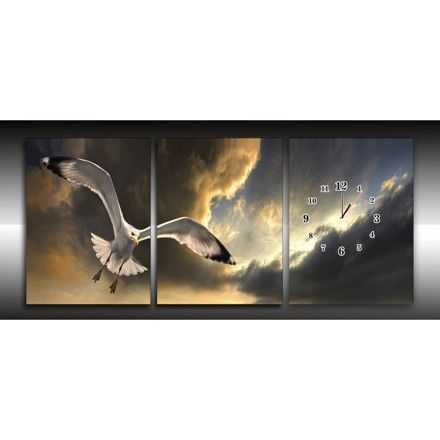 Canvas met klok 3 - 16