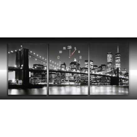 Canvas met klok 3 - 36