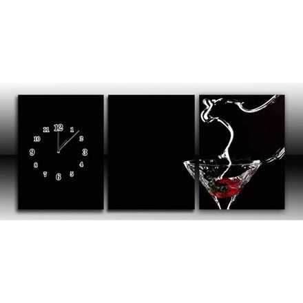 Canvas met klok 3 - 9