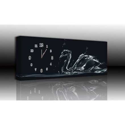 Canvas met klok 90 cm bij 30 cm - 27