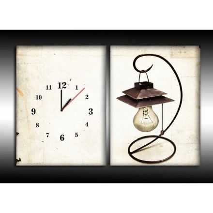 Canvas met klok 2 - 1