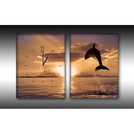 Canvas met klok 2 - 25